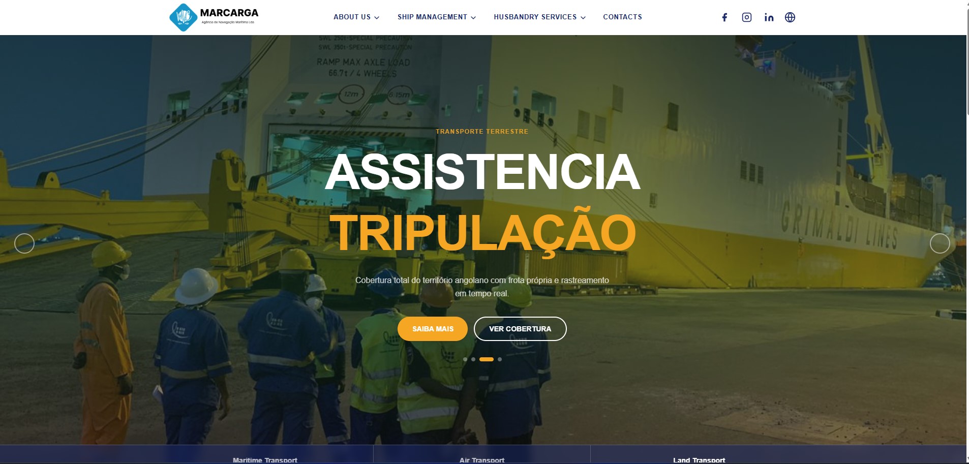 Portal Marcargas Agência de Navegação Marítima